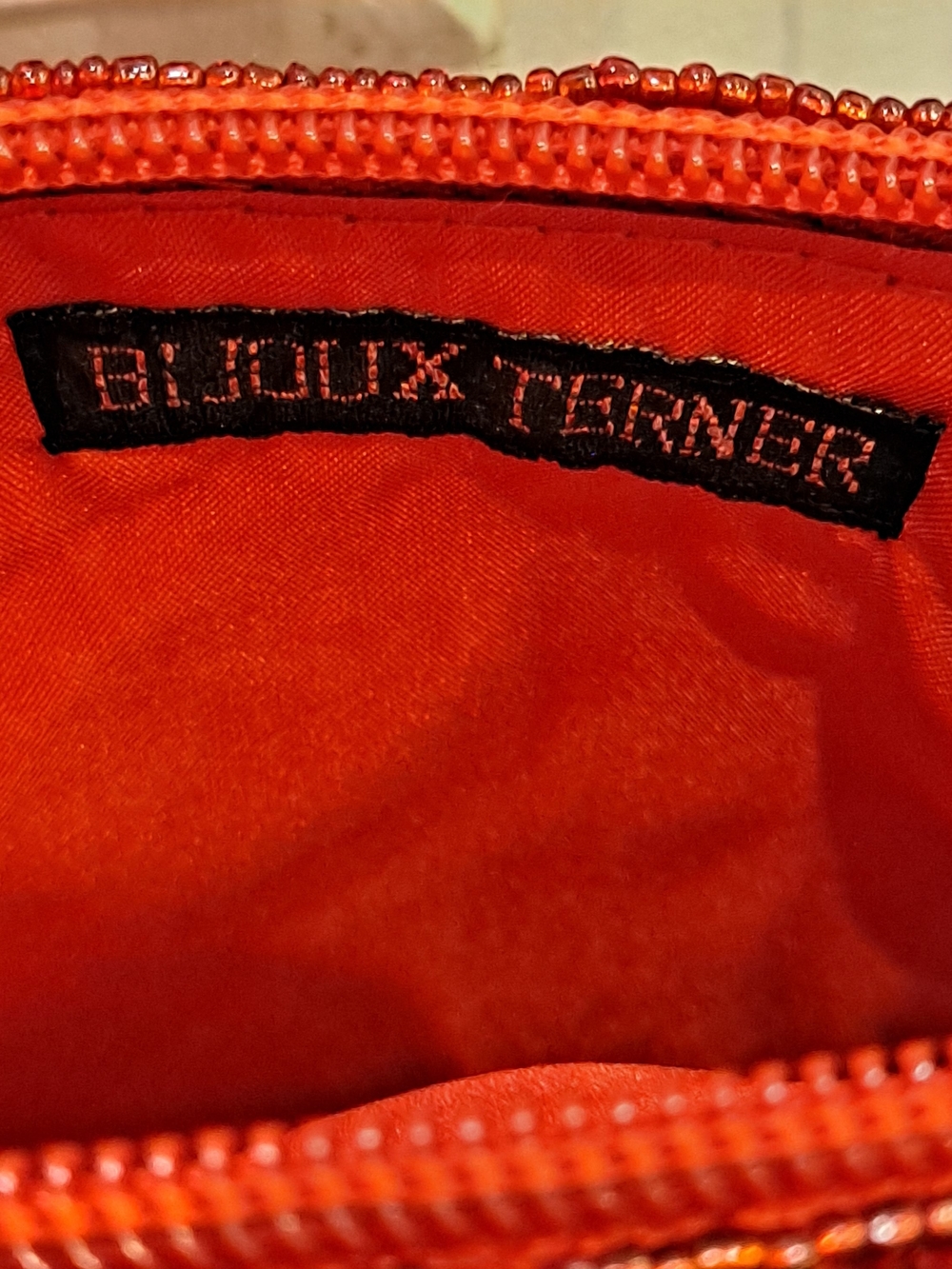 Bijoux Terner Y2k Vintage Cherry Red Sequin Quartz Beaded Mini Top-Handle Bag - Picture 12 of 14